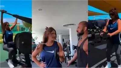 عودة “وحش الكون”.. ياسمين عبدالعزيز تستعرض عضلاتها في الجيم.. ماذا فعلت مع مدربها؟