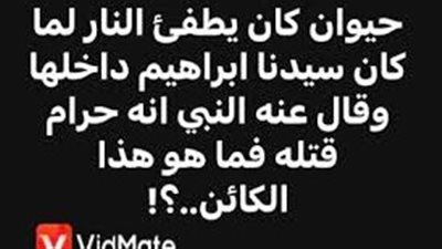 حيوان كان يطفئ الڼار لما كان سيدنا ابراهيم داخلها وقال عنه النبي انه حرام قټله فما هو هذا الكائن