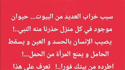 الحيوان الذي اتُّهم بخړاب البيوت: بين الحقيقة والخرافة