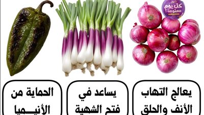 فوائد الأطعمة الطبيعية لصحة الجسم: البصل الأحمر والبصل الأخضر والفلفل المشوي والبطاطا الحلوة والكاكا وبذور دوار الشمس