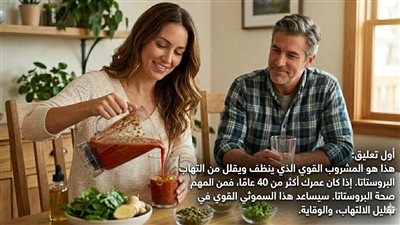 الدرع الوقائي السموثي الذي يطلبه الرجال بعد سن الأربعين لدعم صحة البروستاتا!